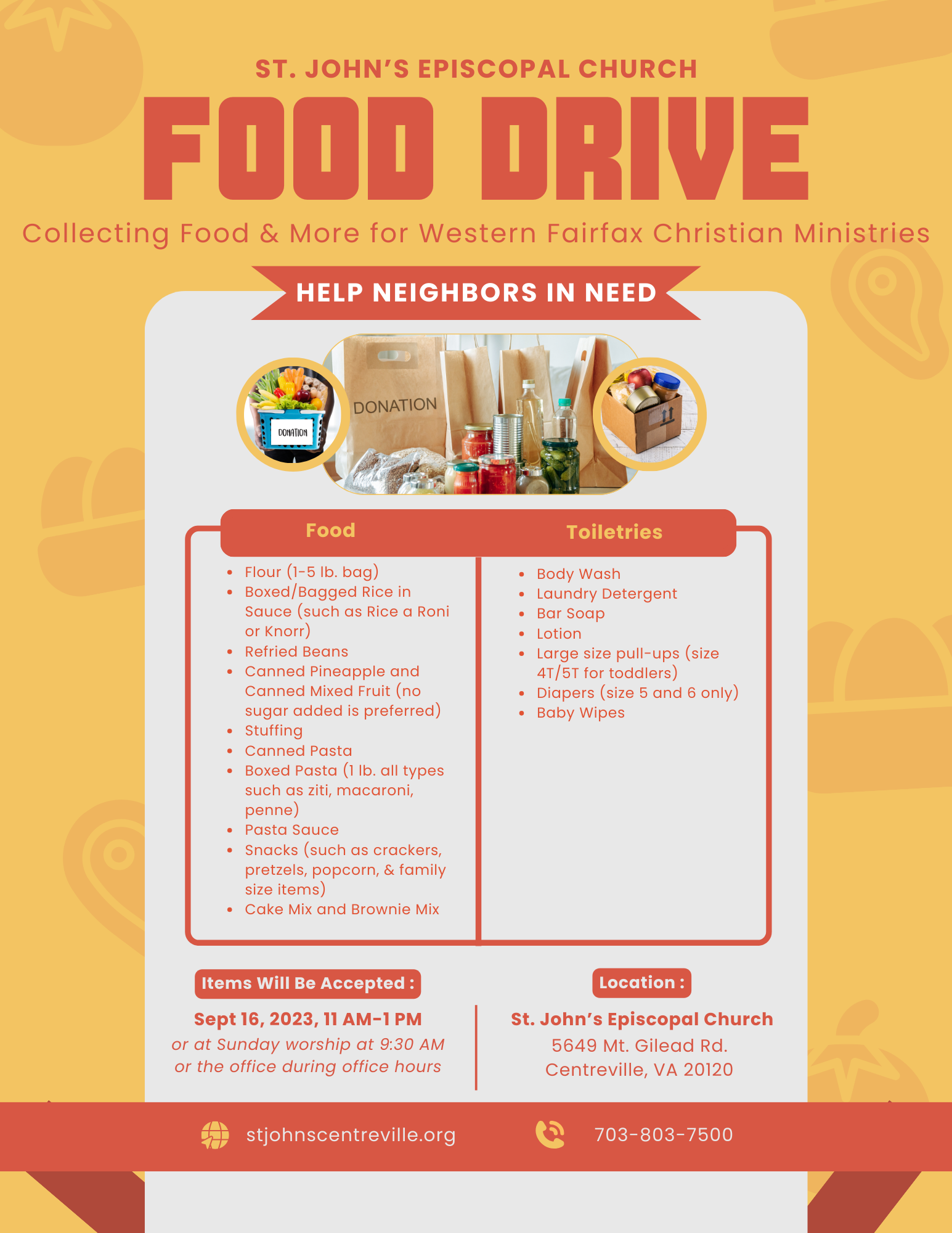 FOOD DRIVE FLYER